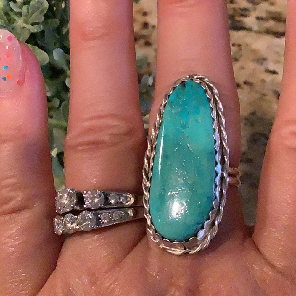 Gorgeous Turquoise Silver Ring 🦋🦋🦋 - Picture 11 of 11